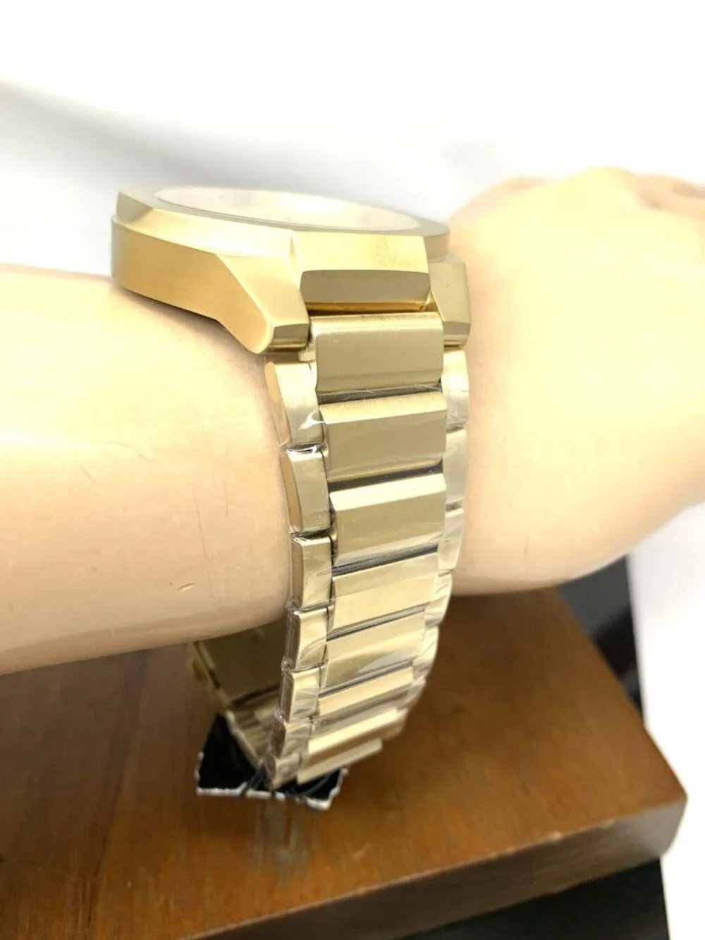 Armani Exchange Men's Watch AX4192 Quartz Chronograph Gold Dial Stainless Steel
